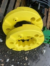Pair of Genuine John Deere Rear Tractor Wheel Weights Taken From A 6R Tractor