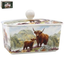 Ceramic butter dish highland - butter,