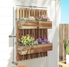Outsunny Wall-mounted Wooden