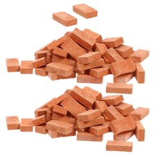 100 pcs miniature clay bricks - 100,