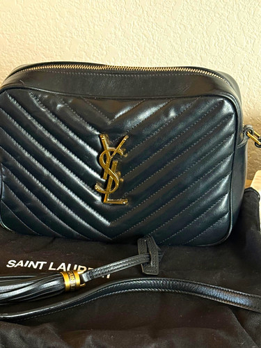 Saint laurent black quilted - black,