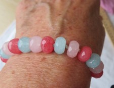 LOLA ROSE friendship style bracelet -raspberry/strawberry/ice blue-new in pouch