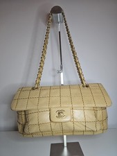 💯 AUTH CHANEL LEATHER SHOULDER SINGLE FLAP 