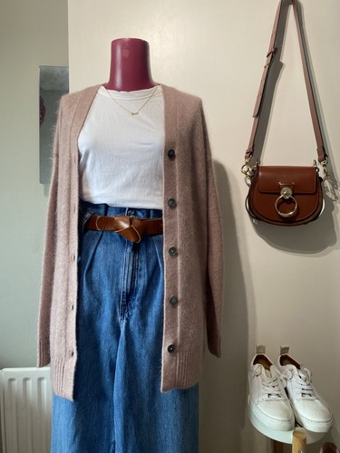 Jaeger lilac mix cardigan - jaeger,