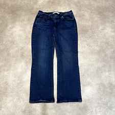 Levis 529 Denim Jeans Womens 30" Curvy Boot Cut Trousers, Blue