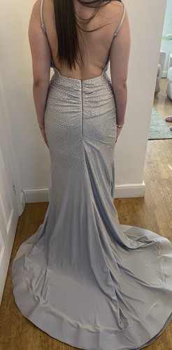 Beautiful grey prom evening - beautiful,