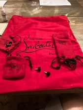 Christian Louboutin bundle, dust bag, laces, heel tips
