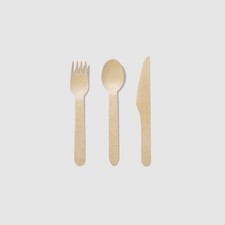 Wooden Cutlery Set (30 per