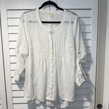 Lightweight Embroidered White