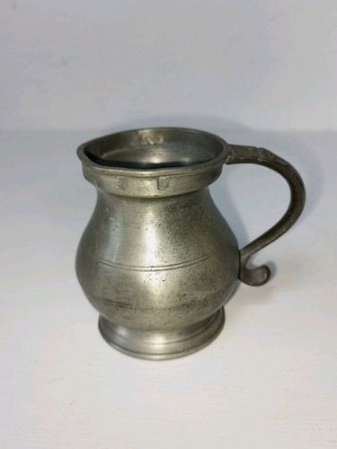 Antique pewter measure - antique,