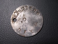 WW2 dog tag - Ex Forgotten
