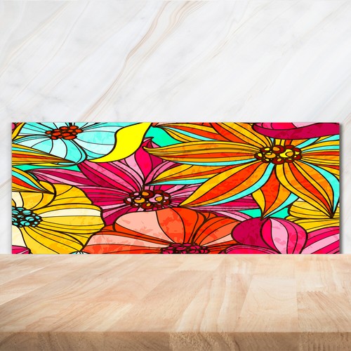 Kitchen glass splashback - kitchen,