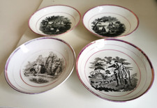 Antique Sunderland Rural pink