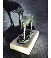 Art Deco spelter Greyhound On