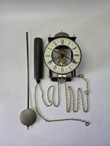 Franz hermle skeleton clock - hermle, w/