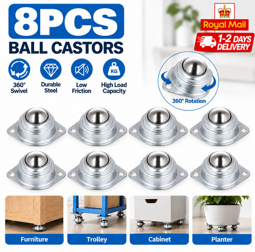 Ball swivel castors steel - ball,