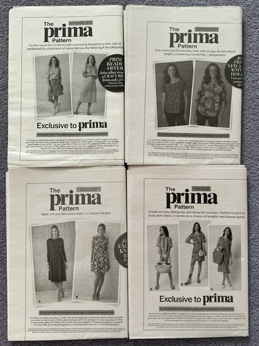Prima sewing patterns uncut - prima,