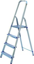 Step ladder 3 4 5 6 7 8 Folding Aluminium MADE IN EU - EN131