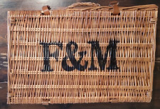 Fortnum and Masons F&M - Wicker Food Basket Hamper Picnic Christmas 52x 33 x 22