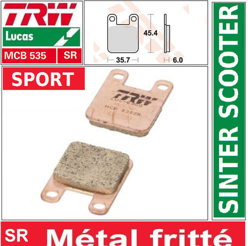 Front brake pads sport trw - brake,