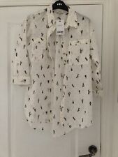Brand New women’s Next Shirt Size 12 £24 botanical shirt size 12 cactus 