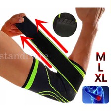 Elbow Support Brace Compression Tennis Arthritis Arm Joint Strain Wrap Sleeve