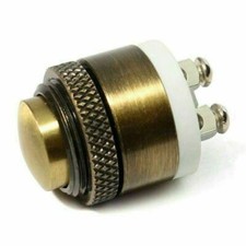 16mm Momentary Brass Metal Waterproof Round Push Button Door Bell Switch DC36V  