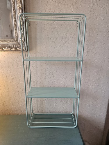 Vintage atomic age teal metal - age,