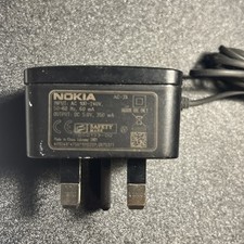 Nokia AC-3X Mains Charger Black 5-Volts 350mA for 5070, 5130, 5200 Mobile Phones