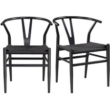 Dining Chairs Set of 2 Weave