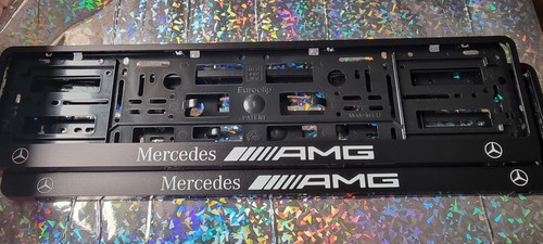 Car number plate holders - , black