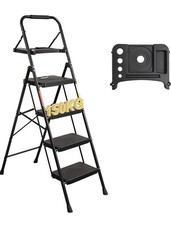 BONTEC 4 Step Ladder with Wide