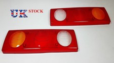 2x Rear Truck Tail Lights Lens Bus Pickup Tipper Chassis Caravan Camper 3 Lights