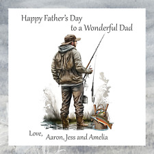 Personalised Handmade Fishing Father's Day Card - Dad, Stepdad, Grandad, Daddy