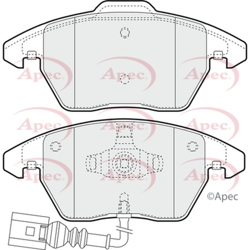 Brake pads set for jetta - vw,