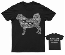 dogs t-shirt  I Love My Tibetan Mastiff. Funny Gift For Pet Lovers