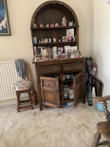 Vintage arch top oak dresser - vintage,