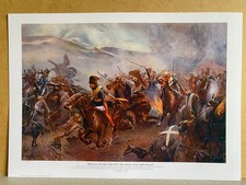 Crimean War military art print   Charge of the Light Brigade Battle of Balaclava