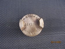 VINTAGE  NATIONAL BENZOLE MIXTURE,,   2 GALLON PETROL CAN BRASS LID....