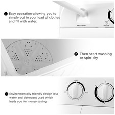 8kg twin tub washing machine - 8kg,