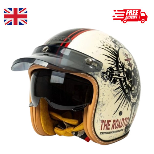 Open face motorcycle - 3/4,
