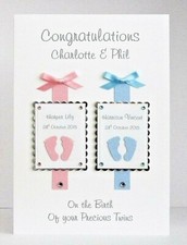 Personalised Twins New Baby