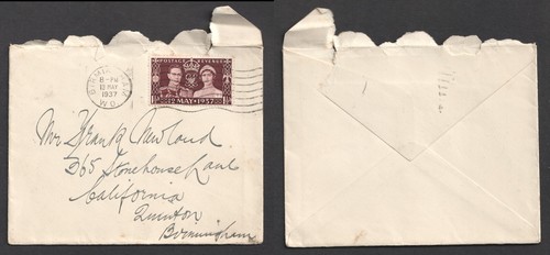 1937 coronation fdc - 1937,