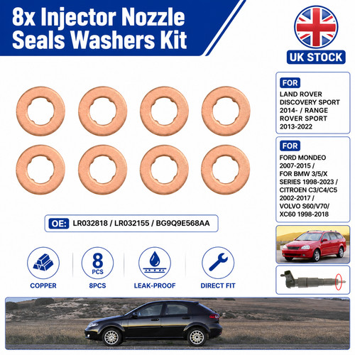 Injector seals for land - 8x,