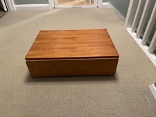 Tapley 33 Teak veneer wall mounted drawer unit. For collection.