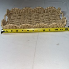 12” Wicker Scalloped Edge
