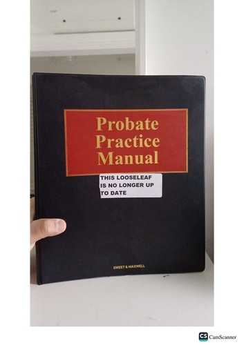 Probate practice manual - probate,