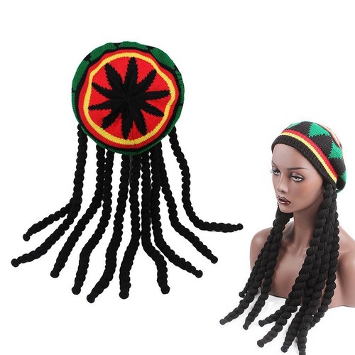 Rasta dreadlocks hat - dreadlocks, with