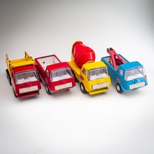Tonka Mini Motor Trucks 1960s 70s Tow Truck Dump Truck Cement Mixer Pickup Lot