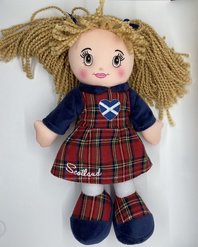 Scottish tartan rag doll - scottish,